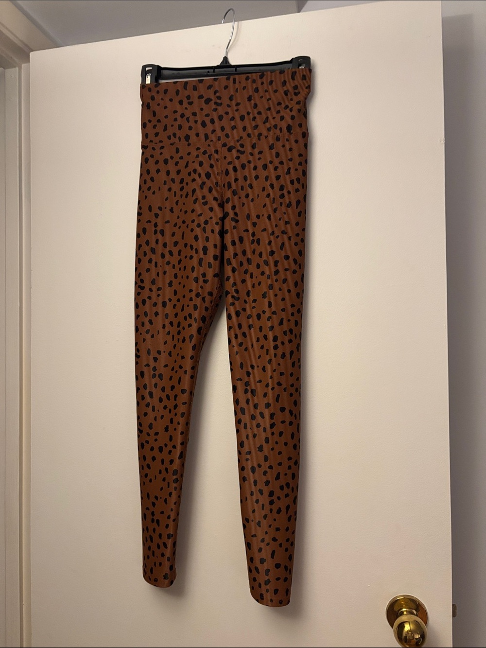 Brown Leopard Print Leggings